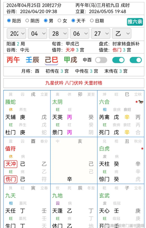 奇门遁甲旺衰诀窍应用